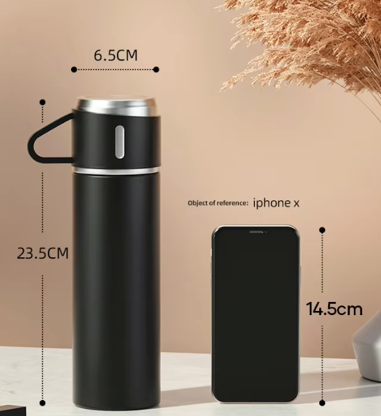 Vacuum Flask Set With Three Cup Size