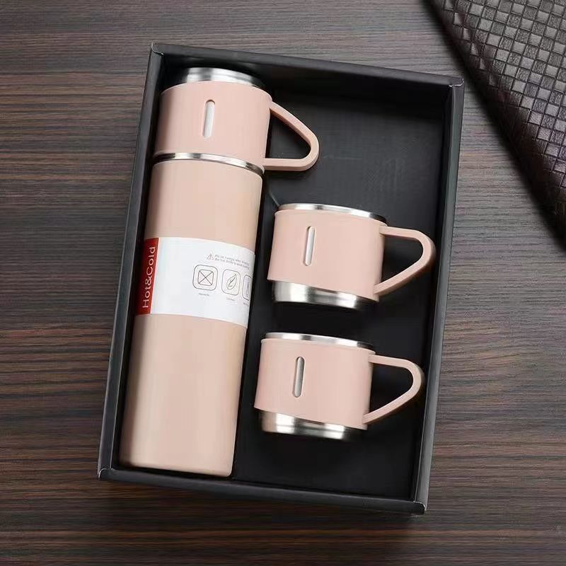 Vacuum Flask Set Pink